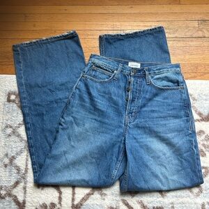 Frame Denim High-Rise Straight Leg Jeans